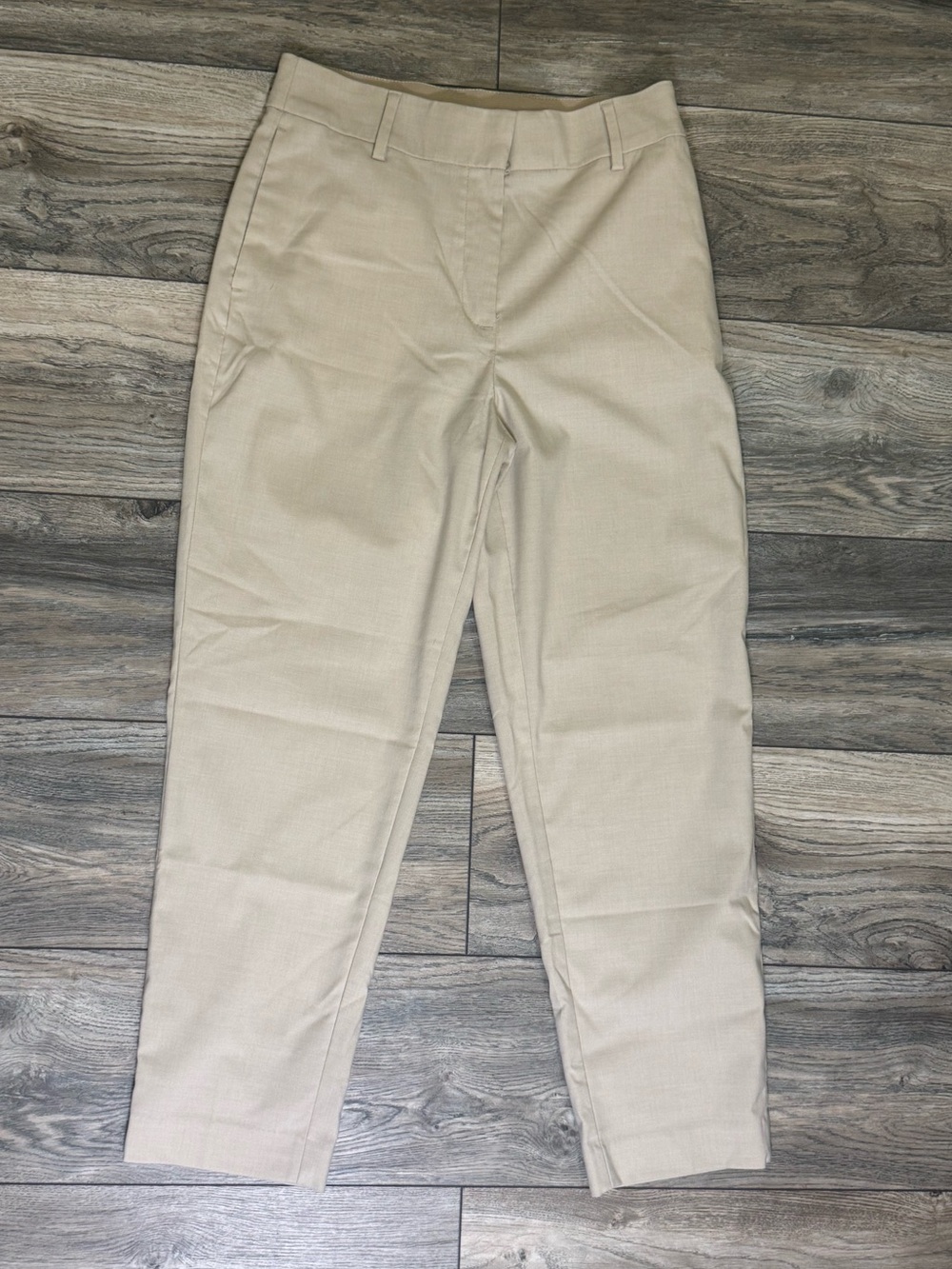 H&M Beige Tailored Ankle Trousers Pants Size 6
